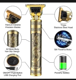 T9 Vintage Hair Trimmer For Men | Rechargeable Shaver Machine