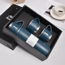 Premium Stainless Steel Vacuum Flask – Office Thermos Bottle Gift Set - Insulated Coffee Mug for Travel, Business And Daily Use