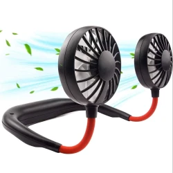 Wearable Hanging Neck Fan – Portable Mini USB Rechargeable Folding Fan for Kitchen, Travel and Outdoor Use