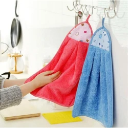 Hanging Microfiber Hand and Bath Towel – Thick, Soft and Super Absorbent for Kitchen and Bathroom