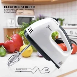 Electric Hand Mixer 7-Speed – Egg Beater and Cream Blender Machine for Baking, Whisk, Coffee and Kitchen Use