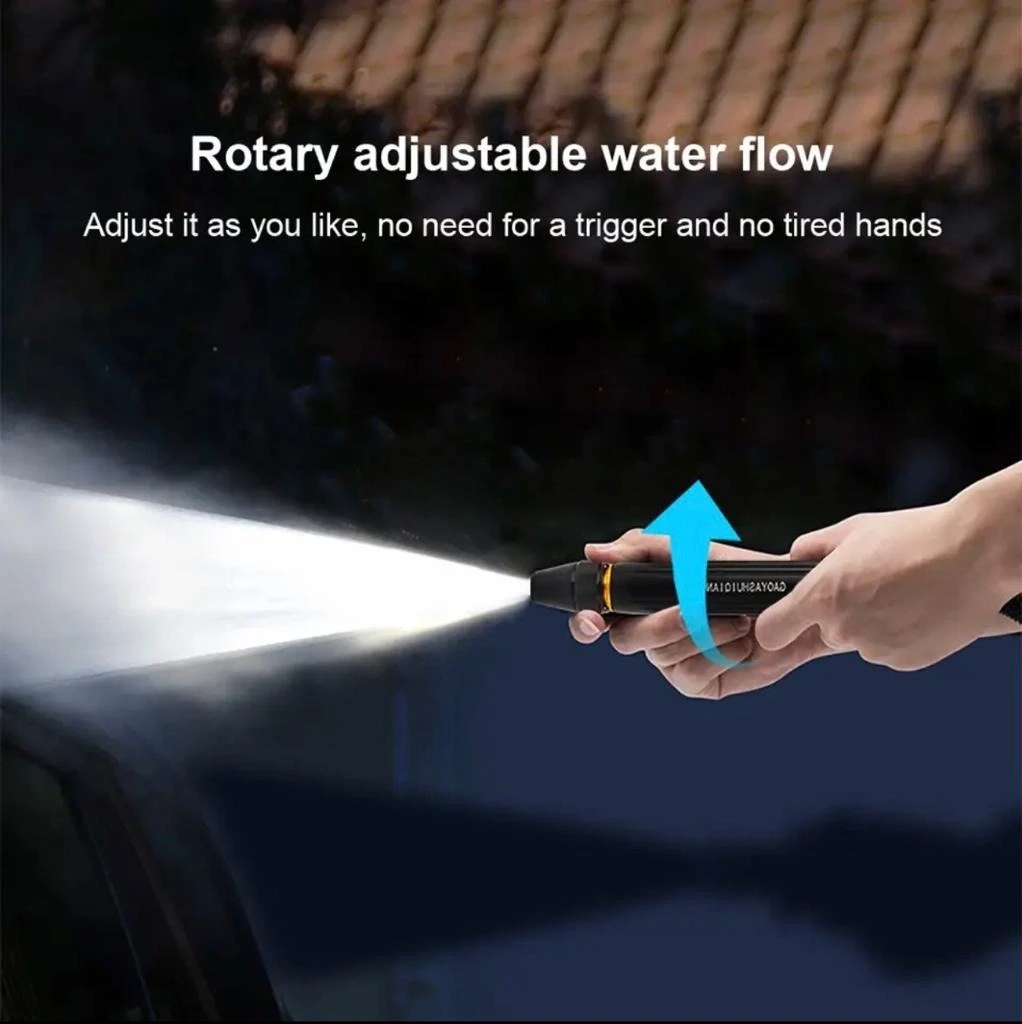 High-Pressure Water Spray Nozzle – Heavy Duty Hose Pipe Nozzle for Car Wash, Garden and Lawn Cleaning