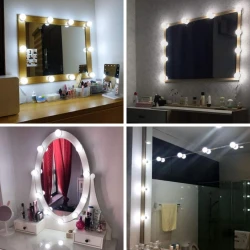Makeup Mirror Vanity LED Bulbs – 10 Lights with 3 Modes for Dressing Table and Mirror
