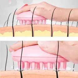 Silicone Scalp Shampoo Brush – Soft Massage and Deep Cleaning Hair Scrubber for Bath and Shower