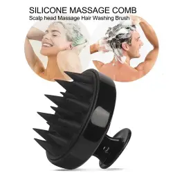 Silicone Scalp Shampoo Brush – Soft Massage and Deep Cleaning Hair Scrubber for Bath and Shower