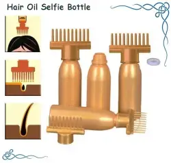 Hair Oil Applicator Comb Bottle – Professional Scalp Applicator with Built-in Comb for Even Oil Distribution | 130ml
