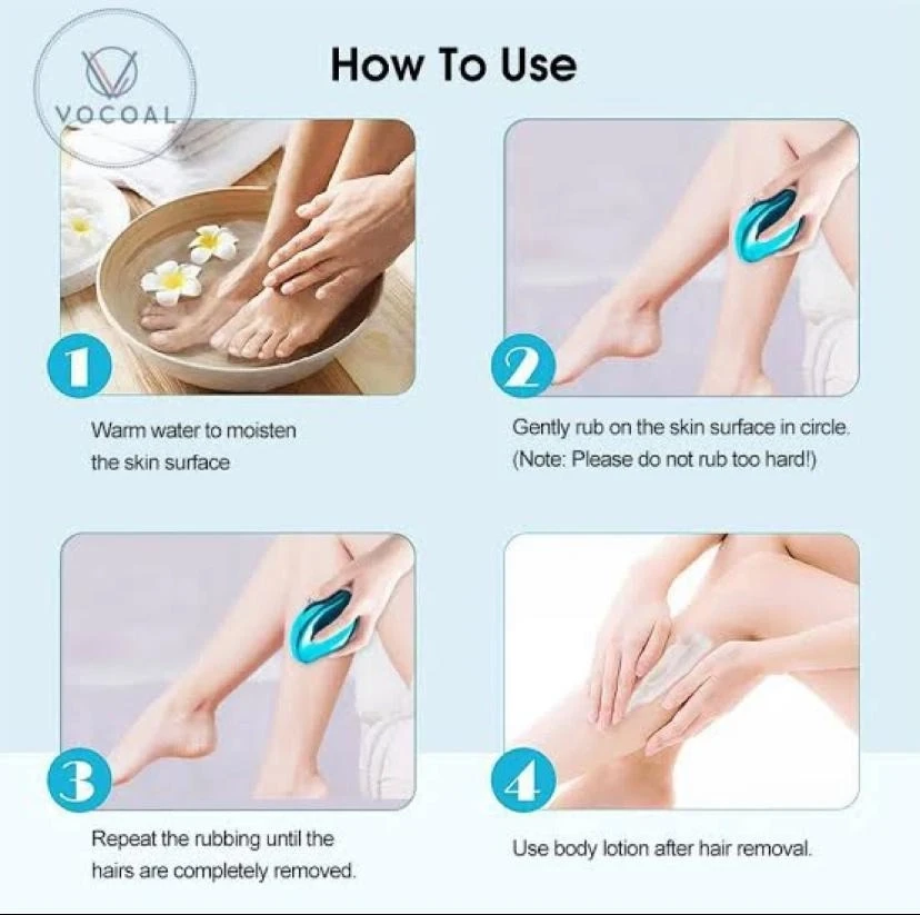 Crystal Hair Remover Stone – Reusable Painless Hair Removal Tool for Men and Women