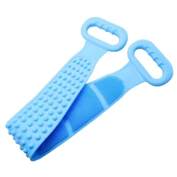 Silicone Back Scrubber Belt – Exfoliating Body Brush with Handle for Deep Cleaning and Gentle Massage