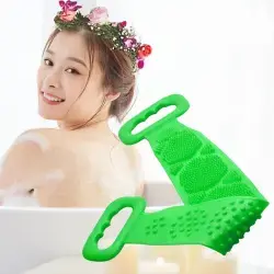 Silicone Back Scrubber Belt – Exfoliating Body Brush with Handle for Deep Cleaning and Gentle Massage