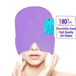 Migraine Relief Hat – Hot & Cold Gel Ice Cap for Headache, Eye and Stress Pain Relief Therapy
