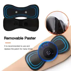 Mini EMS Body Massager – Butterfly Pulse Neck and Muscle Pain Relief Device for Men and Women