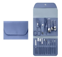 16 Pcs Manicure Pedicure Set – Stainless Steel Grooming Kit