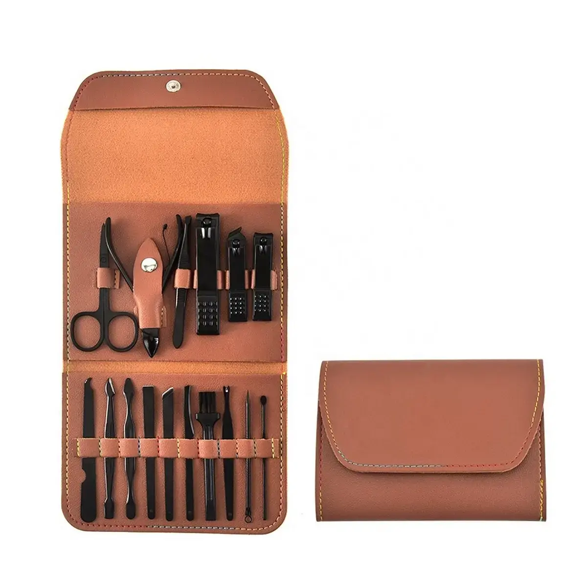 16 Pcs Manicure Pedicure Set – Stainless Steel Grooming Kit